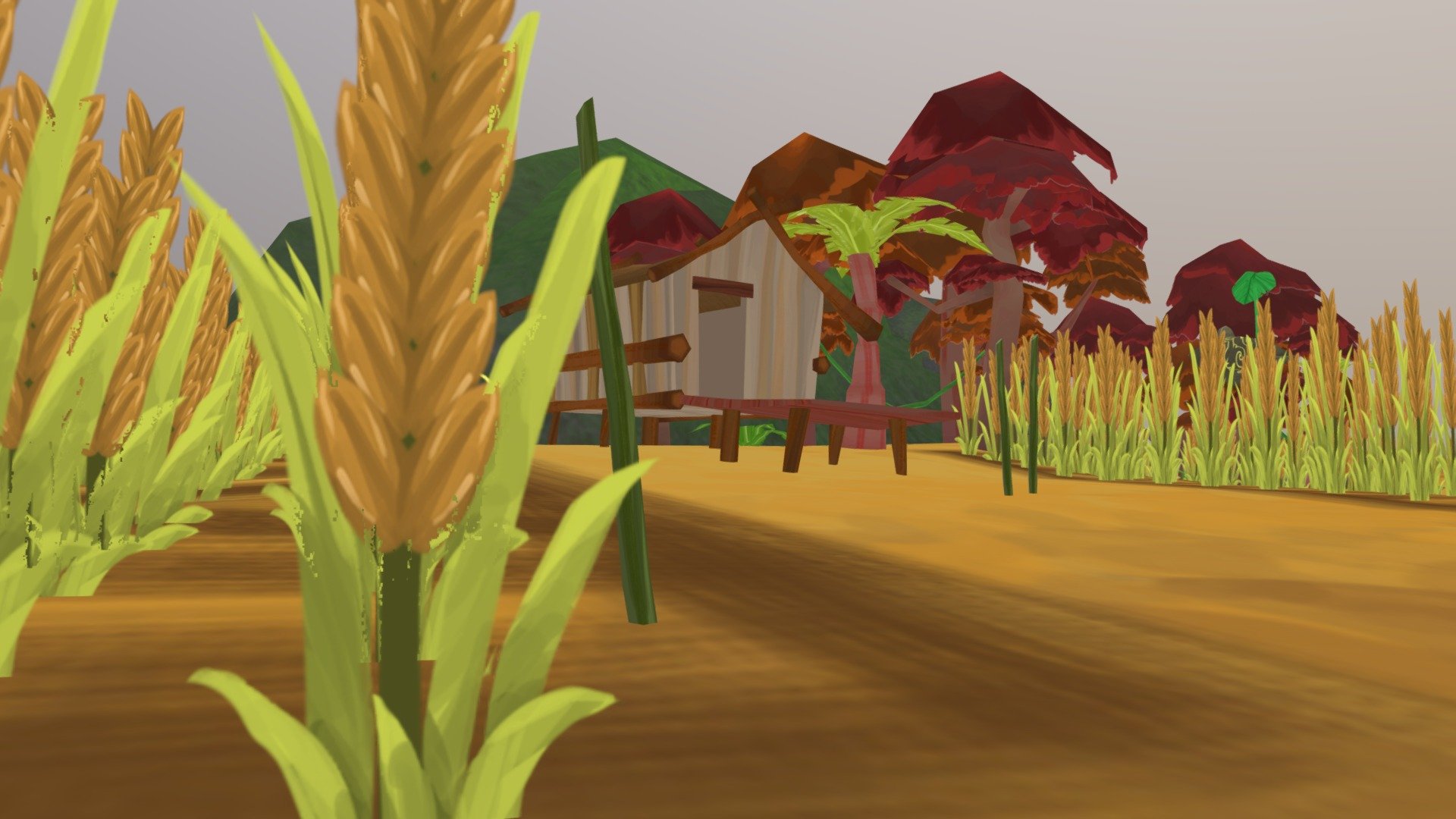 This is the level two environment in the game Manang: Awakening

Manang: Awakening is a 3D adventure mobile game. It is centred around Albert who was summoned to the spiritual realm of Sebayan. Avoid evil spirits using Albert’s new-found powers, help him navigate and escape the mysterious realm.

Lead 3D artist: Aung Yi-Aun 

Trees &amp; plants modelled by: Lim Zhe Hao

Texture artist: Cindy Yap - Paddy farm - Manang: Awakening - 3D model by Promptus 3d model