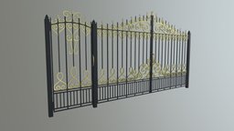 Iron gate portal, gate, entry, goal, gateway, gates, gatesdesigner3d, gatemodel