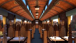 Deluxe Victorian Railway Carriage victorian, train, restaurant, luxury, chairs, railway, deluxe, carriage, victorian-furniture, victorianstyle, victorian-era