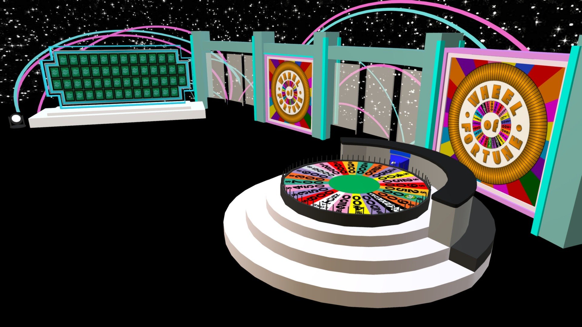 Wheel Of Fortune Set - 3D model by radbanana 3d model