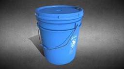 5 Gallon Bucket bucket, 5, gallon, pail, substancepainter, substance, game, 5gallon, 5gallonbucket