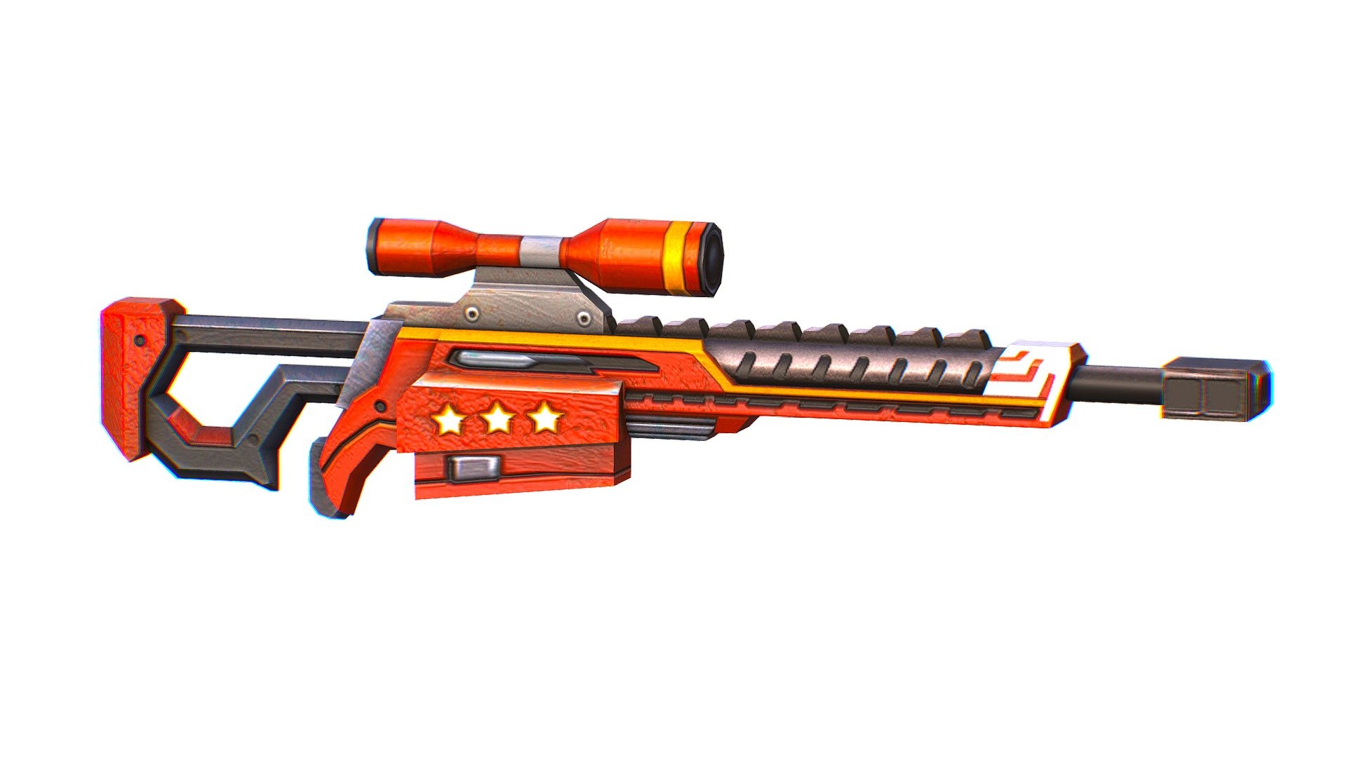 LowPoly Cartoon Sci-Fi Sniper Rifle Future - 3dsMax file included - LowPoly Cartoon Sci-Fi Sniper Rifle  Future - Buy Royalty Free 3D model by Oleg Shuldiakov (@olegshuldiakov) 3d model