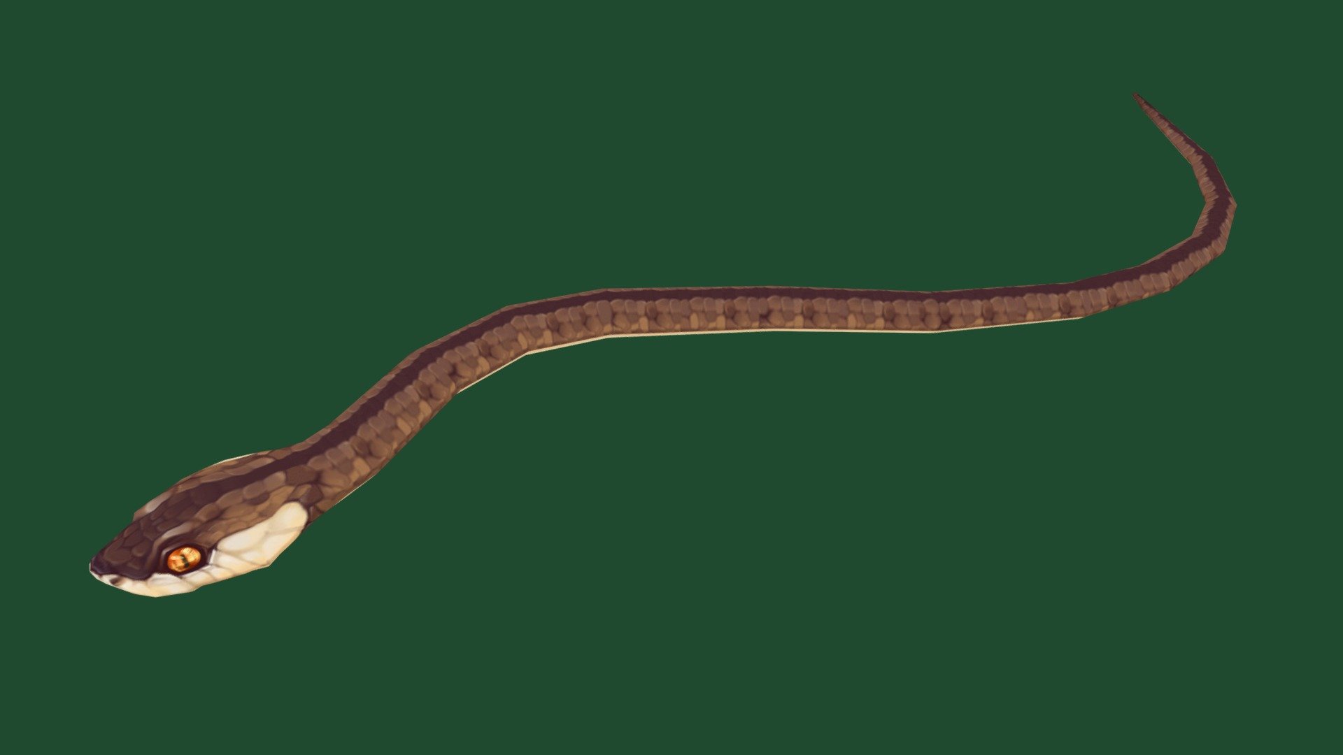 The Snake is 768 Poly and on a 512 x 512 diffuse map 3d model