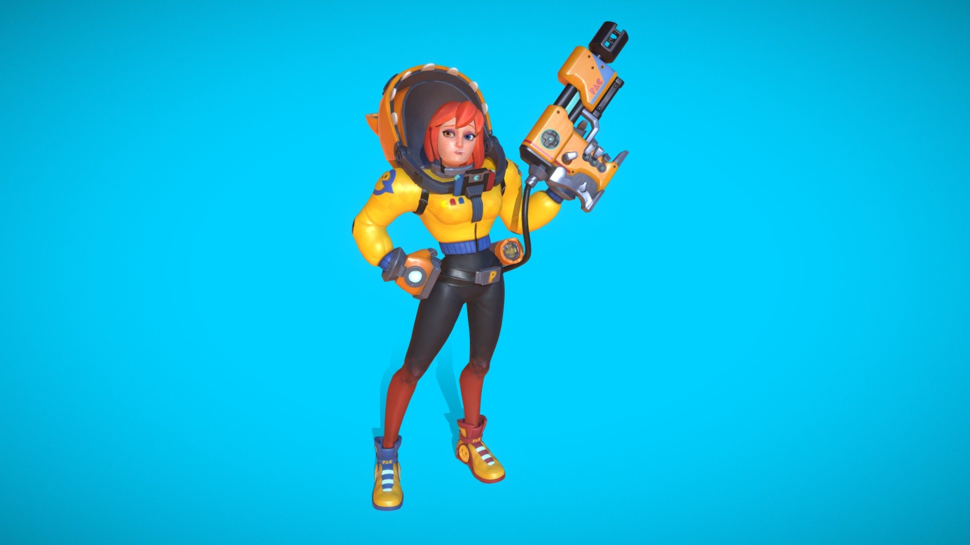 This is Matilda, a stylized character I made for the &ldquo;Stylized Character Challenge Course