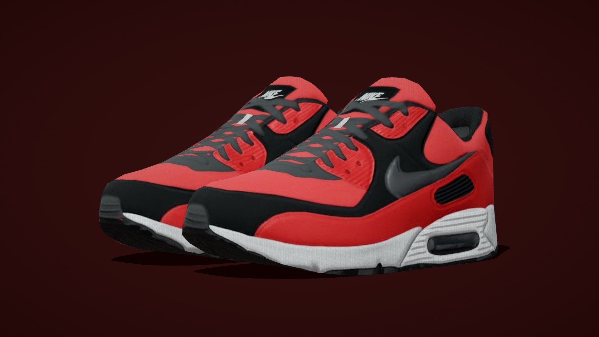 Airmax NIKE Shoes model in very low poly style.

GLB File size under 400 kb

Model : Poly Count - 1328 Tris.

Texture : 1k resolution.

Best suitable for Metaverse projects.

Pack of 10 : https://skfb.ly/oQuKA

Highpoly Model : https://skfb.ly/oxPBZ - Airmax - Nike Shoes 02 - Very Low Poly - Buy Royalty Free 3D model by 5th Dimension (@5th-Dimension) 3d model