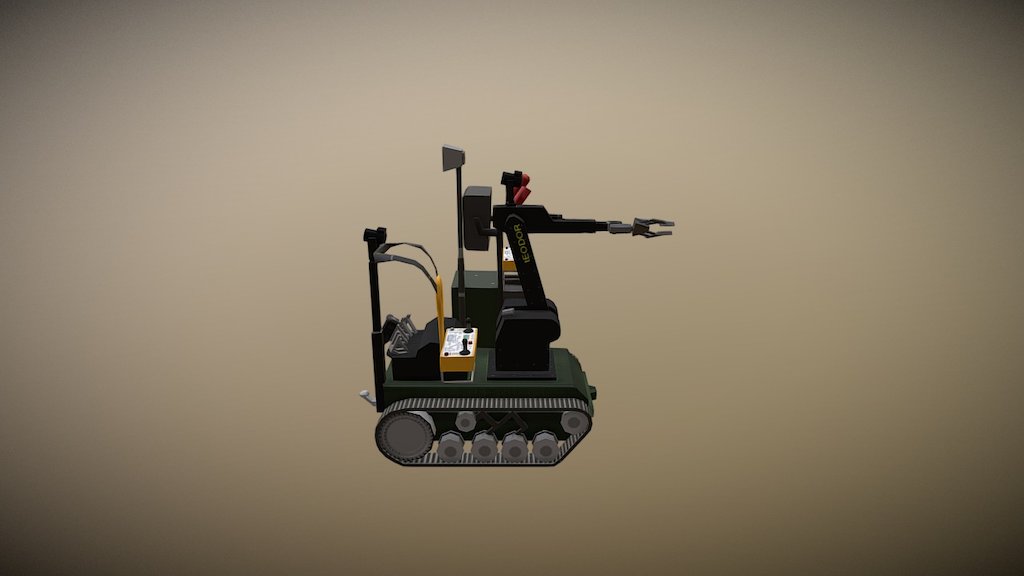 The remote-controlled, heavy-duty robot tEODor (telerob Explosive Ordnance Disposal and observation robot) is designed and manufactured by Telerob, a business unit of Cobham Unmanned Systems. The robot is designed to provide enhanced bomb disposal capabilities to explosive ordnance disposal (EOD) teams 3d model
