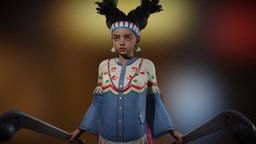 Lily body, anatomy, fighter, hawk, lily, street-fighter, videogame-character, street_fighter, character, blender3d, street, rigged, noai, streetfighter6, sf6, sf6-lily, lilyhawk, lily-hawk, lily_hawk