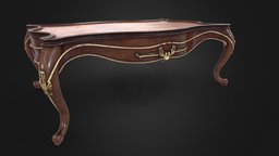 Victorian Coffee Table room, victorian, coffee, table, living, old, substancepainter, substance