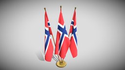 Norway Flag Pack office, flag, desk, holder, pole
