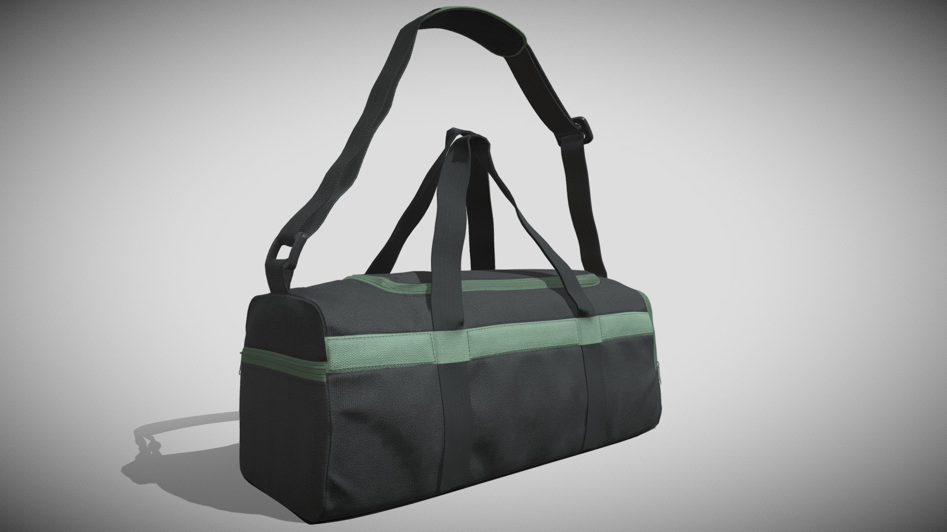 This Low Poly Duffle Bag Comes with 4K textures. Its a realistic bag and can be used for games and animation. Formats: FBX, 3ds max, Blender 2.8 Animated : No Rigged : No VR / AR / Low-poly : Yes PBR : Yes Geometry: Subdivision Polygons: 27,621 Vertices: 27,607 Textures: Yes Materials: Yes UV Mapping: Yes

NOTE: Please Contact for cutom Logo and Color. Once you buy the model you can ask for your own customisation free of cost 3d model