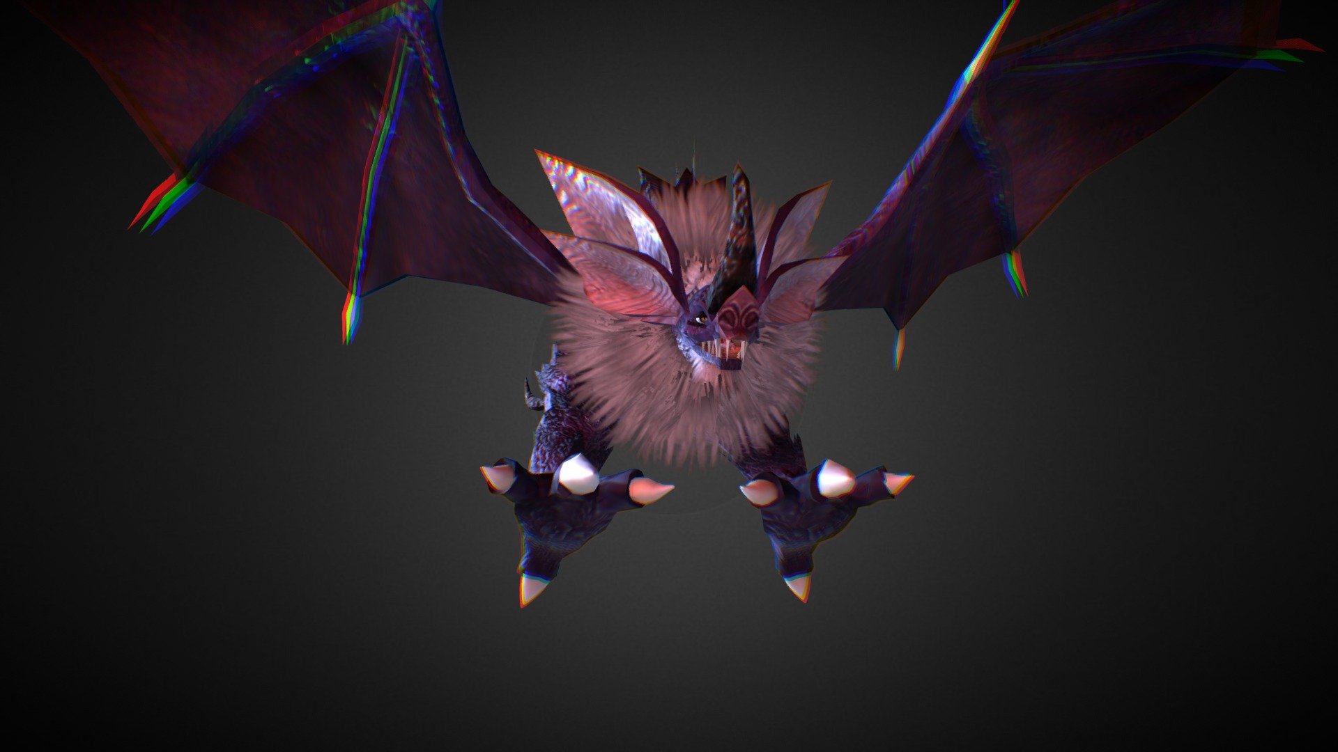 Dragón Viento, completamente riggiado y animado 3d model