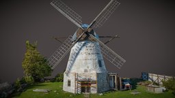 Kõrtsi Windmill mill, heritage, reconstruction, 3dscanning, windmill, estonia, realitycapture, photogrammetry