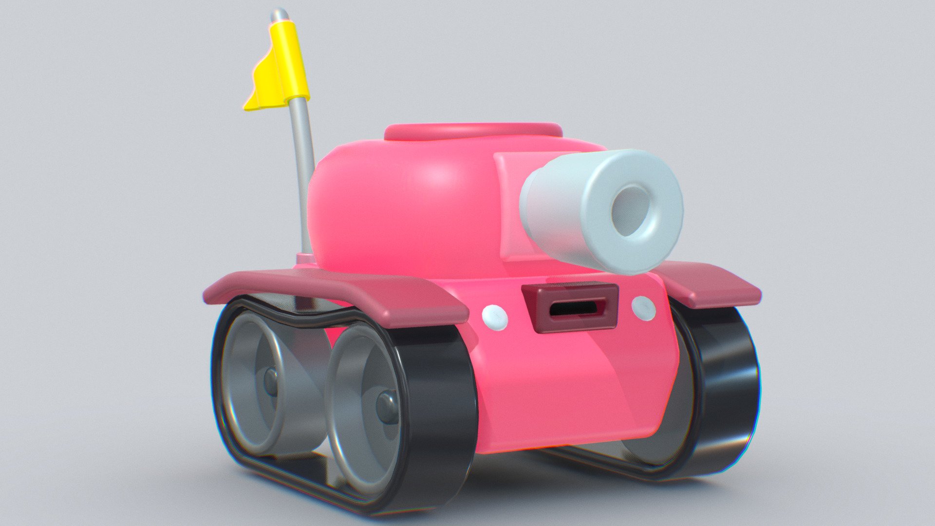 Kaboom :)) - Toy tank - 3D model by Sergio (@voicehovich) 3d model