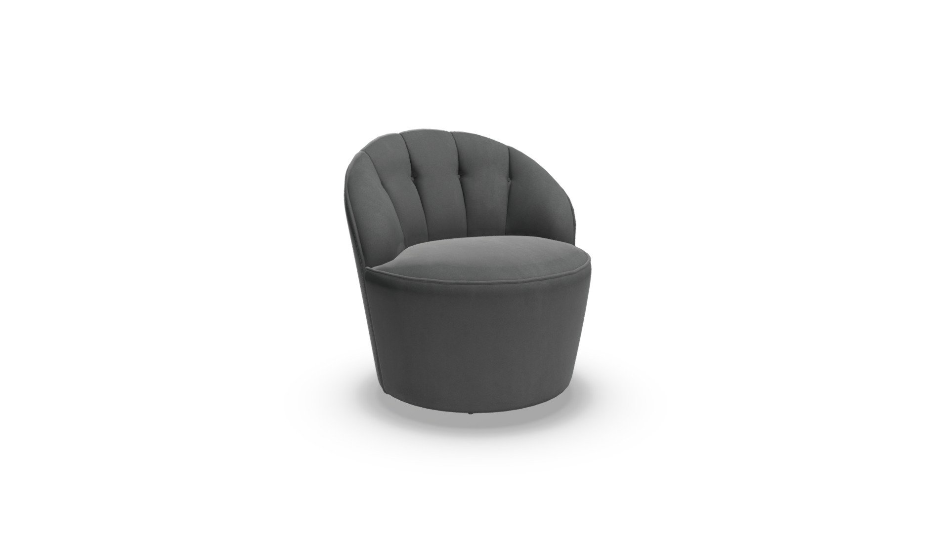 Margot Swivel Accent Chair, Pewter Grey Velvet - 3D model by MADE.COM (@made-it) 3d model