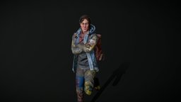 Apocalyptic Survivor apocalyptic, metro, apocalypse, survivor, game-ready, ue4, game-asset, character-model, makeshift, characters, fallout