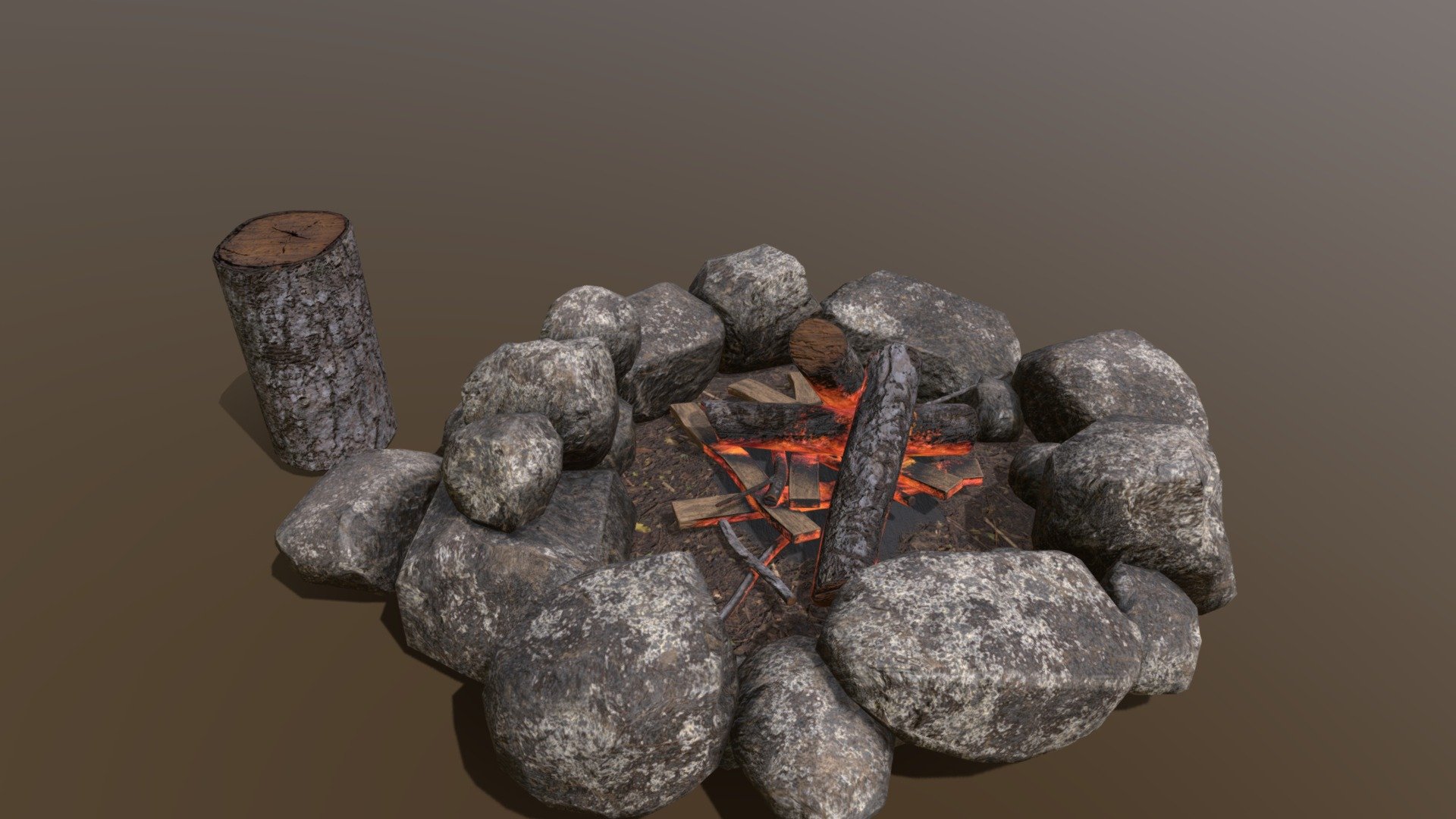 Old Viking Small Fire Pit 3D Model. This model contains the Small Fire Pit itself

All modeled in Maya, textured with Substance Painter.

The model was built to scale and is UV unwrapped properly. Contains only one 4K texture set.

⦁ 7858 tris.

⦁ Contains: .FBX .OBJ and .DAE

⦁ Model has clean topology. No Ngons.

⦁ Built to scale

⦁ Unwrapped UV Map

⦁ 4K Texture set

⦁ High quality details

⦁ Based on real life references

⦁ Renders done in Marmoset Toolbag

Polycount:

verts 4047

edges 8076

faces 4097

tris 7858

If you have any questions please feel free to ask me 3d model