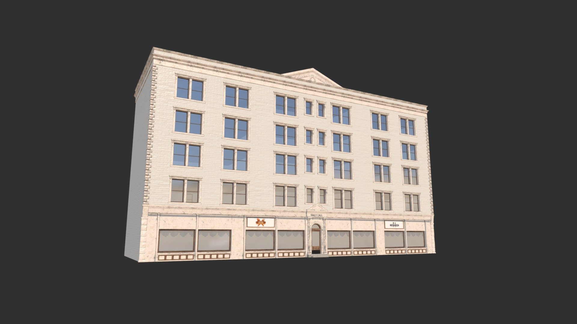 Apartment Building 158 - Buy Royalty Free 3D model by danielmikulik 3d model