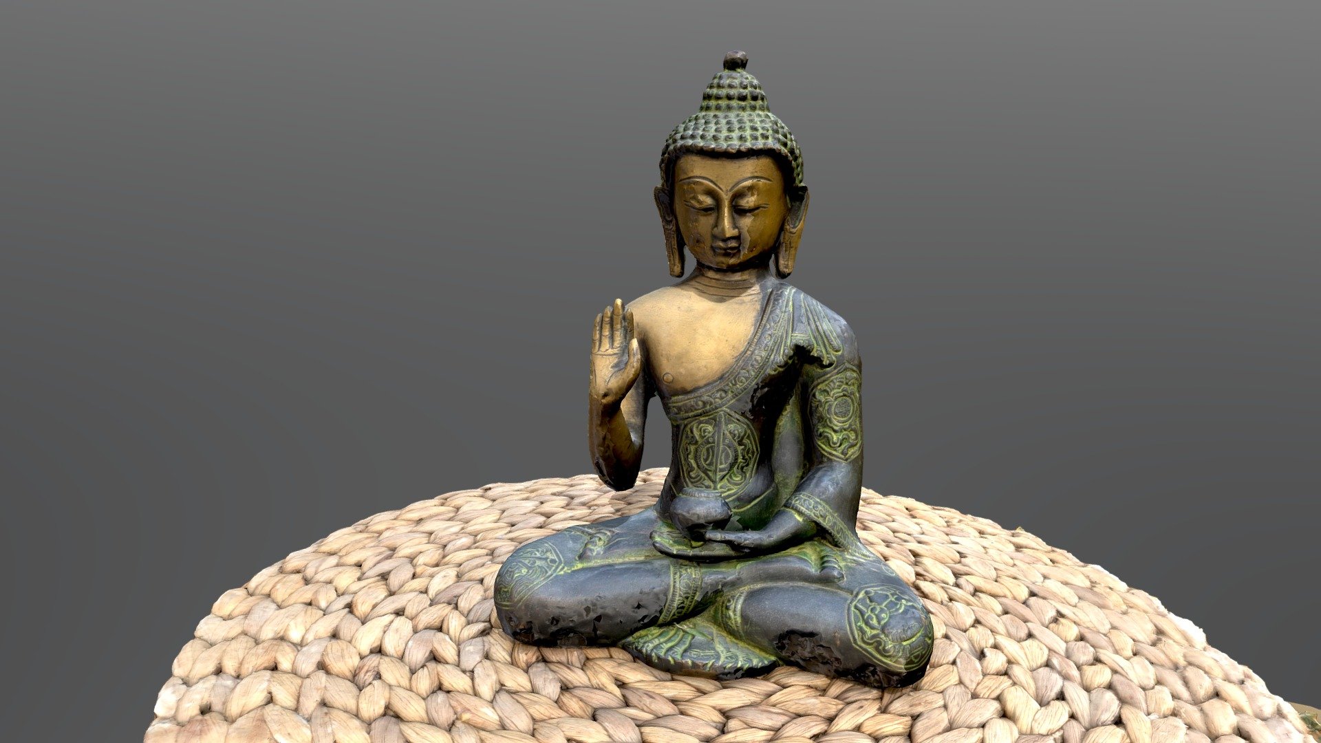 small sitting Buddha statue, metal lotus

photogrametry scan (24MP, 100+) + Reality capture - Buddha statue, sitting metal lotus - Buy Royalty Free 3D model by matousekfoto 3d model