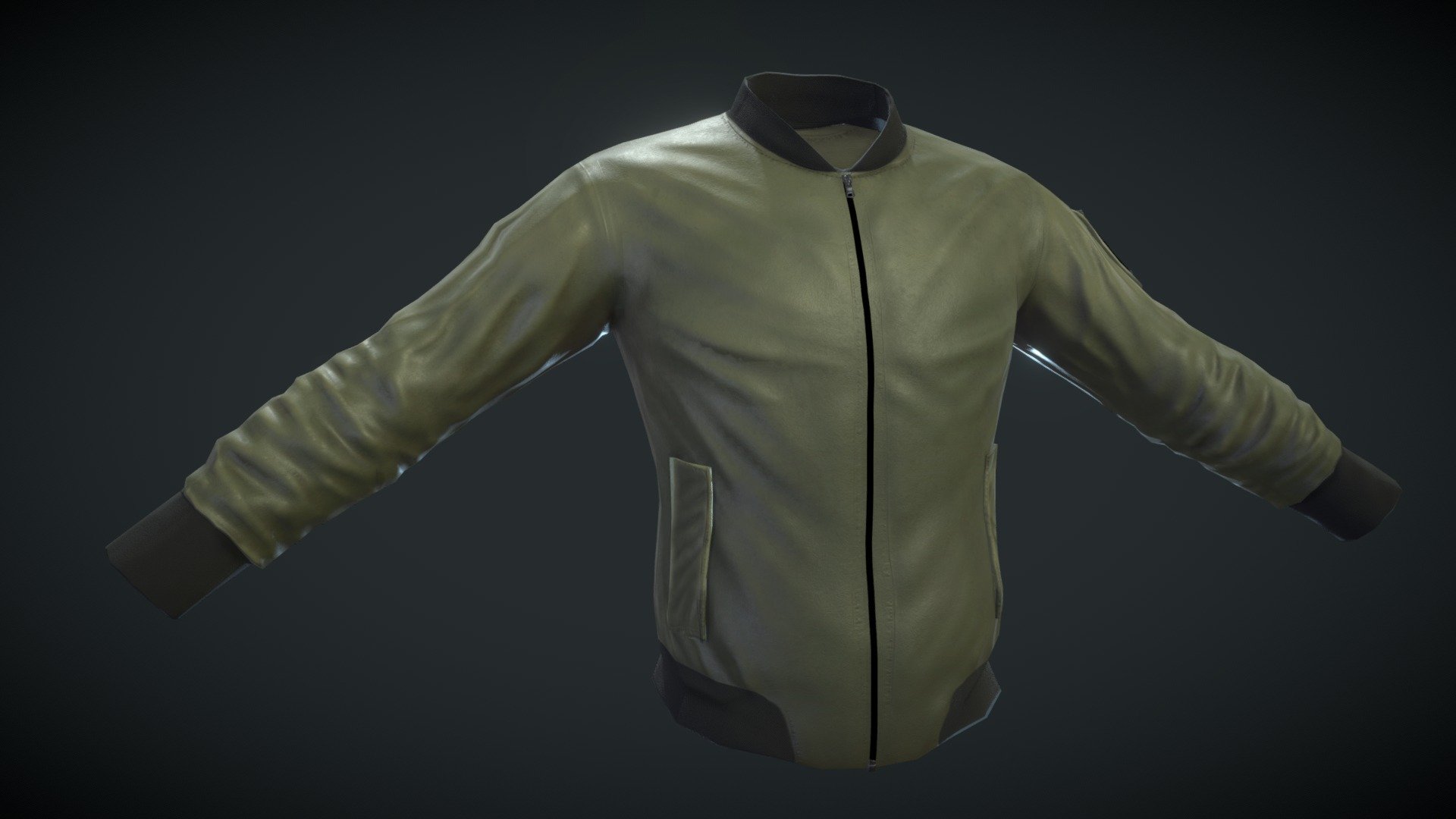 Process

This is a game-res model created in Maya with a high-res normal map baked in substance painter. The materials were made using a PBR workflow to create the textures and all other maps present within the model.

Programs Utilized

Modeled in Maya

Textured in Substance Painter 

**
Credit**

Mauricio Guerra Perdomo: Models and materials - Bomber Jacket - 3D model by Mauricio Perdomo (@MauricioPerdomo) 3d model