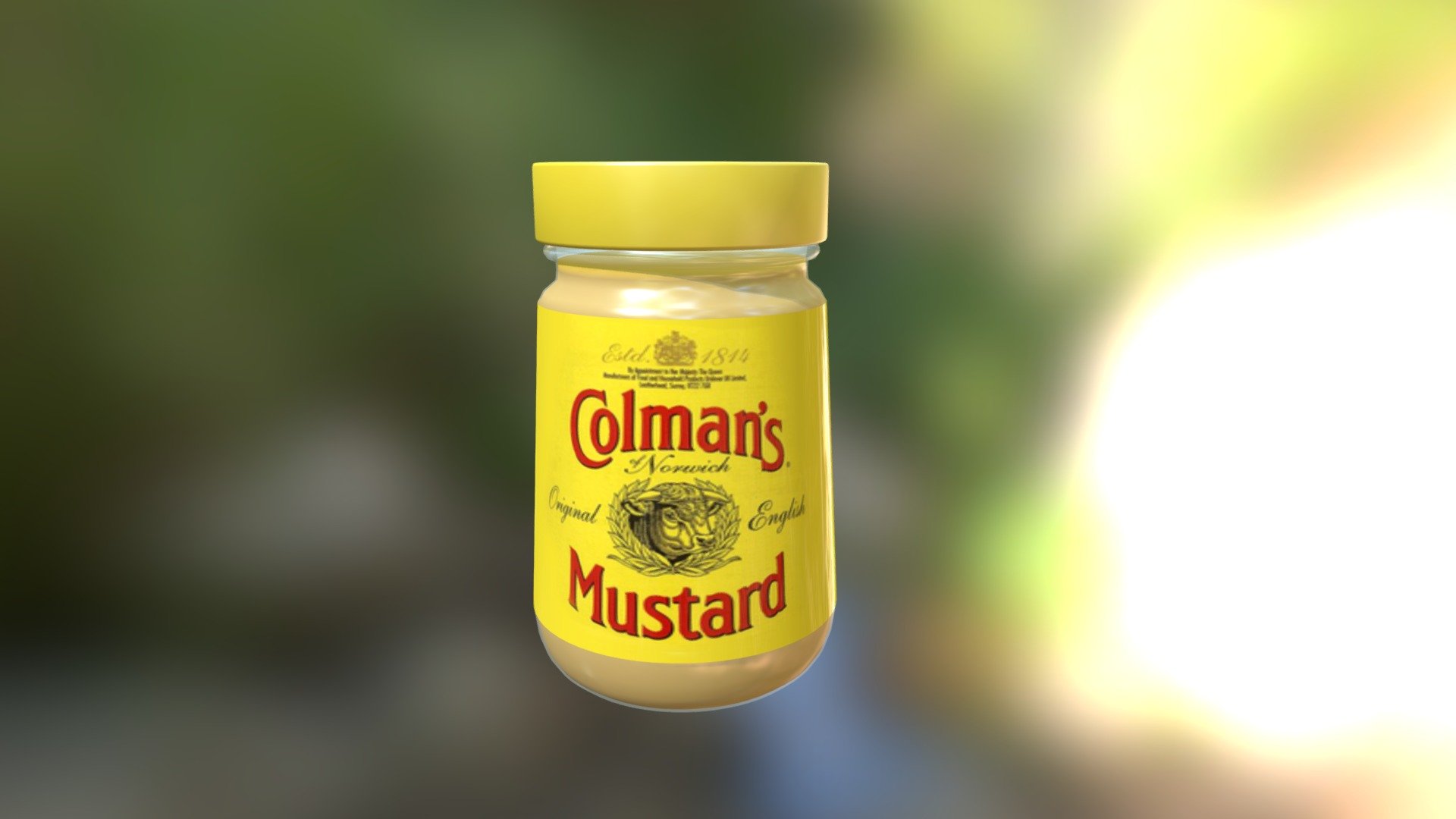 Colman's mustard - Colman's mustard - 3D model by zzubnik 3d model