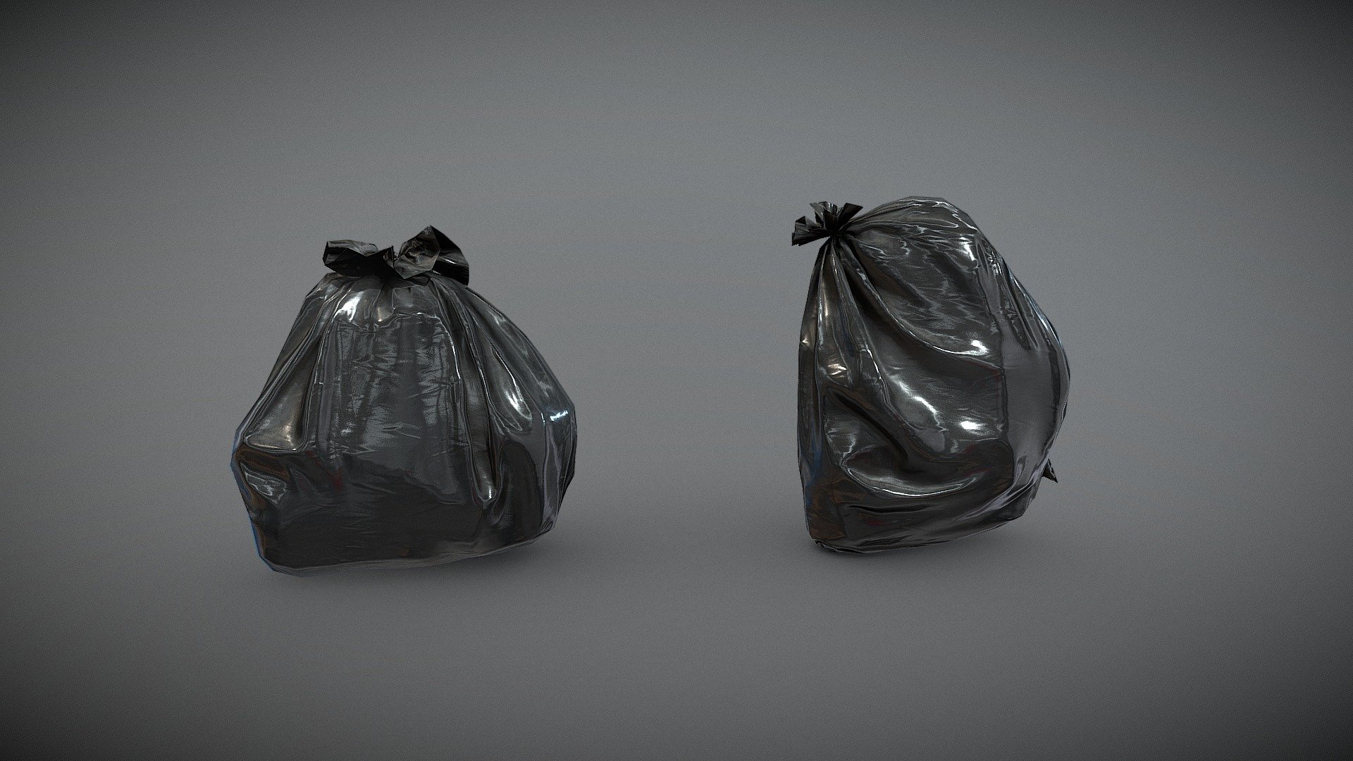 3D Low Poly game ready model of 2 Garbage Bags. 3 Different textures included:




Created with 3ds Max 2018.

Textured in Substance Painter.

Real-world scale and centered.

UnwrapUVW included.

The unit of measurement used for the model is centimeters.

Total poly for 2 bags: 1.240 (2.425 tris)

PBR Materials with 4k textures.

Textures included: Albedo, Normals, Metalness, Roughness, AO.

Rendered in Marmoset Toolbag

3 Albedo colors included.

Also included in Urban Trash Pack Vol 1, 2 &amp; 3

Formats included: FBX / OBJ / 3DS

This model can be used for any game, film, personal project, etc. You may not resell or redistribute any content - Plastic Garbage Bags - Low Poly - Buy Royalty Free 3D model by MSWoodvine 3d model