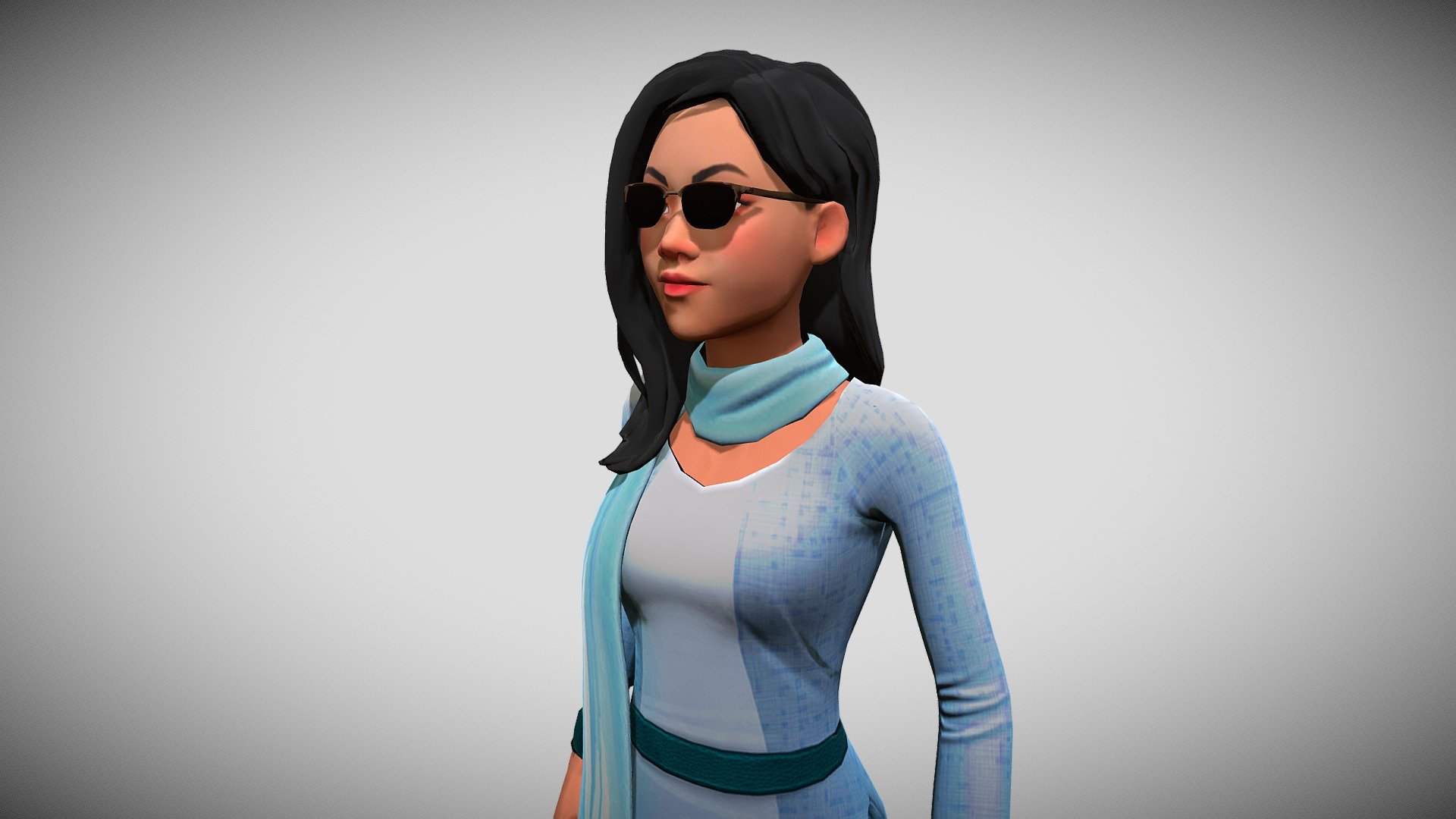 An animated avatar of a modern Pakistan girl. She is part of a series of avatars I’m working on.

Created in Ready Player Me, tweeked in Blender and Gimp, rigged and animated in Mixamo.

Blender plugins used - SimpleBake, Adobe Mixamo, Sketchfab, Auto-Rig Pro - Pakistan Girl - Animated - Download Free 3D model by tonyflanagan 3d model