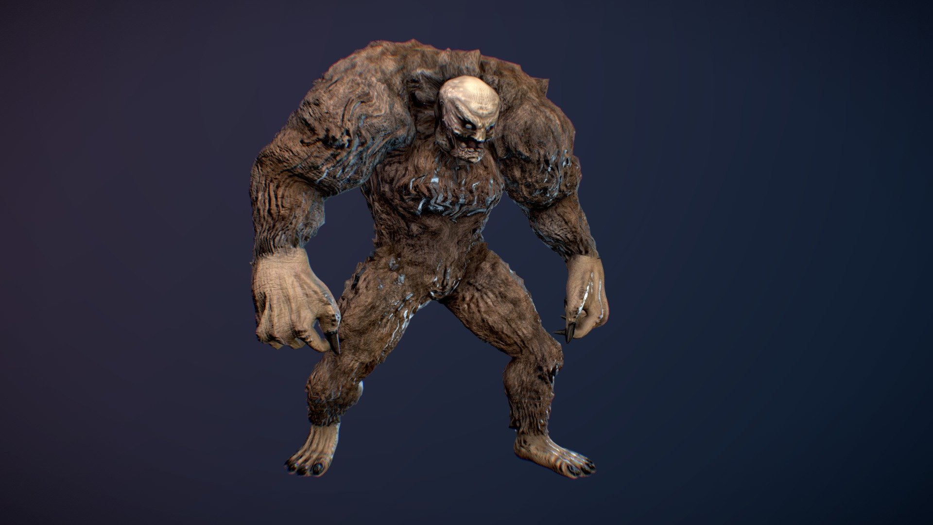Lucky you! You found the Wendigo! 

&ldquo;Wendigos, known as the Men of the Wild by the Priests of Rathma.
