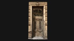Old door on Chonkadze tbilisi, metashape, agisoft, door