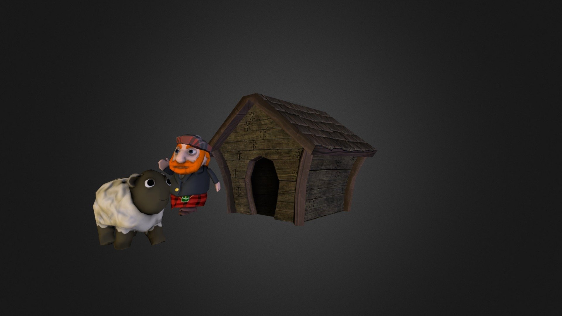 These models were made for the game, Good Game, Sheep! for the Global Game Jam 2015. Find out more, and play the game at: http://globalgamejam.org/2015/games/good-game-sheep - Good Game Sheep - 3D model by alterrok 3d model