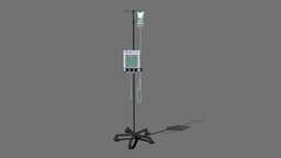 IV Pump and Drip Stand clinic, hospital, medicine, health, medication, iv-drip, iv-pole, iv-stand, iv-bag, iv-pump