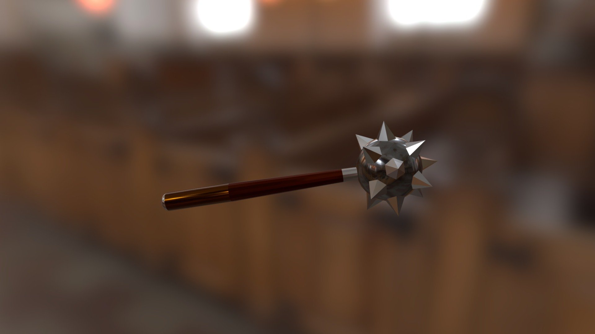iron mace low poly - iron mace low poly - Download Free 3D model by korkigames 3d model