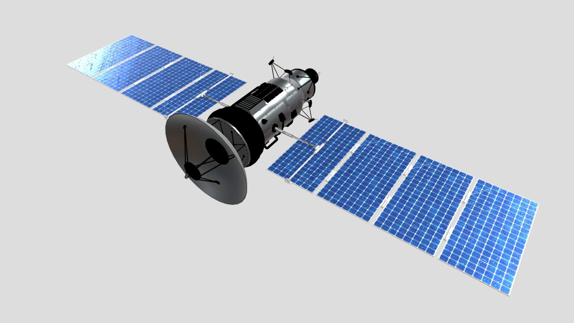 Communication satellite 3D model - Communication satellite 3D model - Buy Royalty Free 3D model by Jackey&Design (@1394725324zhang) 3d model