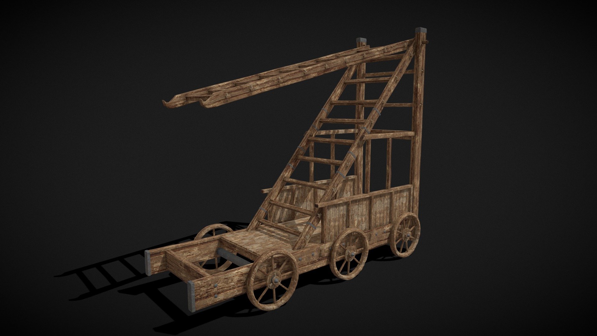 Medieval Wooden Escalade 
VR / AR / Low-poly
PBR approved
Geometry Polygon mesh
Polygons 14,852
Vertices 16,876
Textures 4K PNG - Medieval Wooden Escalade - Buy Royalty Free 3D model by GetDeadEntertainment 3d model