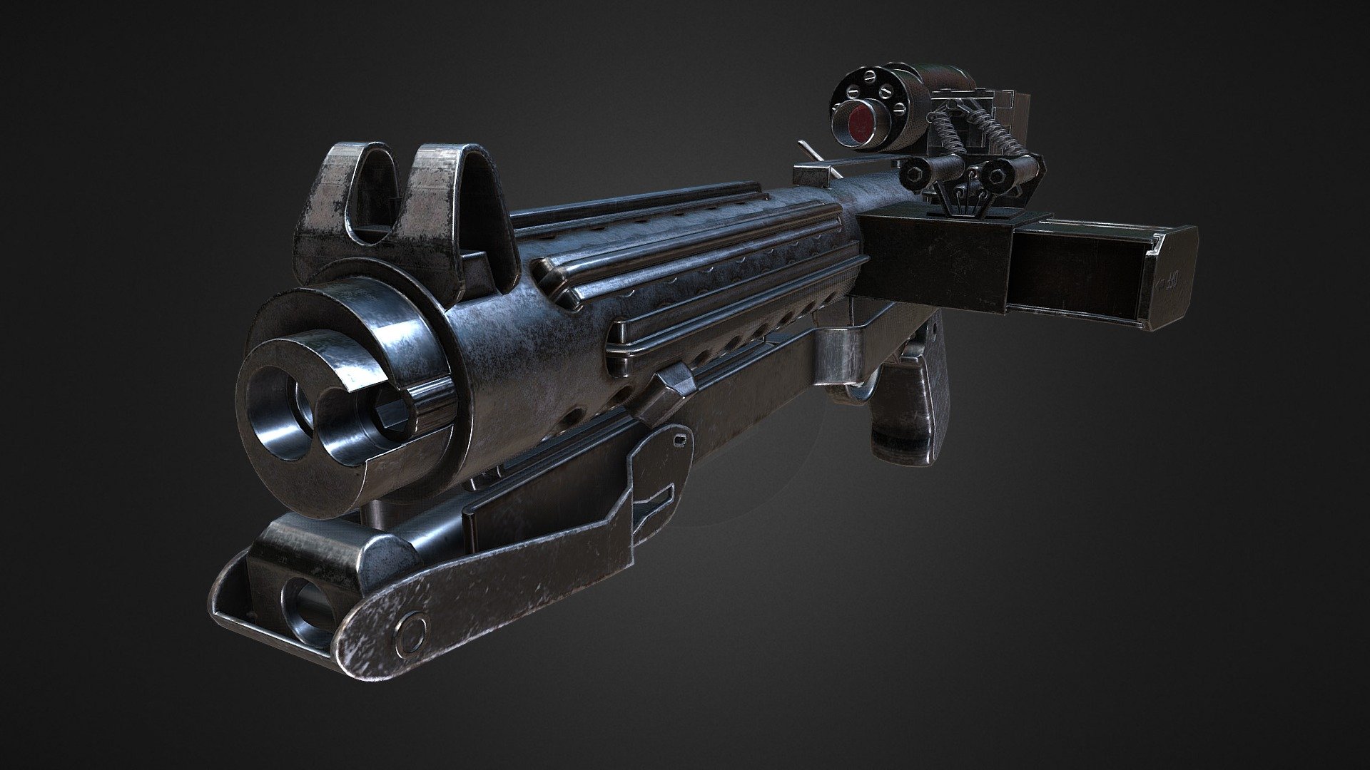 Game Asset Pipeline End Assignment - E-11 Blaster - Buy Royalty Free 3D model by NathanBierset 3d model