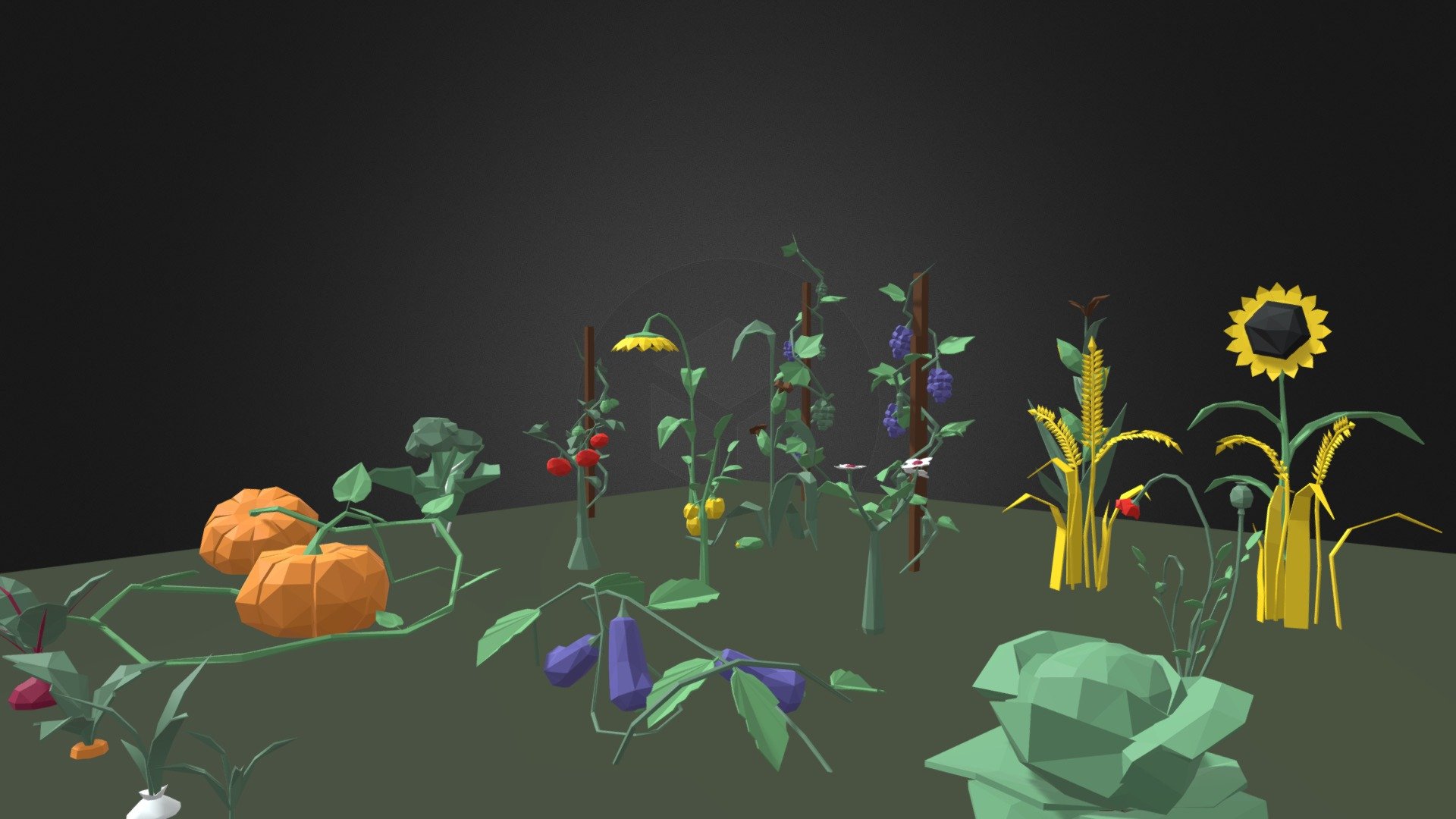 Farming Crops 3D Low Poly Pack

Web: https://craftpix.net/freebies/free-farming-crops-3d-low-poly-models/ - Farming Crops 3D Low Poly Pack - 3D model by craftpix_net 3d model