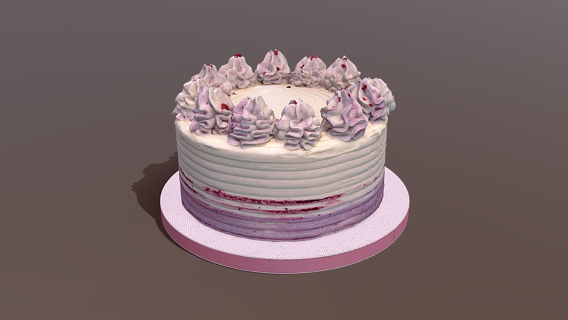 This extra special Fresh Berry Gateau model was created using photogrammetry which is made by CAKESBURG Premium Cake Shop in the UK. You can purchase real cake from this link: https://cakesburg.co.uk/products/eton-mess-layer-cake?_pos=2&amp;_sid=25d1b3fb8&amp;_ss=r

Textures 4096*4096px PBR photoscan-based materials Base Color, Normal, Roughness, Specular) - Fresh Berry Gateau - Buy Royalty Free 3D model by Cakesburg Premium 3D Cake Shop (@Viscom_Cakesburg) 3d model