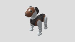 Sony索尼 Aibo Choco机器宠物狗 d, cute, style, dog, japan, bot, pet, robo, smart, robotic, new, droid, sony, electronic, electronics, puppy, vr, s, ar, 1000, aibo, chocolate, android, science, 3, gadgets, choco, ers, glb, character, asset, game, 3d, low, poly, model, characters, technology, robot, "ers-1000", "ers1000"