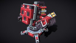 Perdition_Turret l StarCraft 2 [Blockbench] turret, starcraft2, starcraft, pixel-art, blockbench, minecraft-models, low-poly, minecraft, voxel, perdition-turret