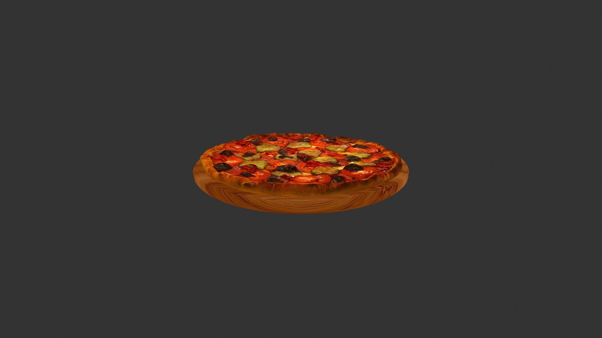 Піца Східна красуня (Red_mix_pizza) - 3D model by alex.alexandrov.a 3d model