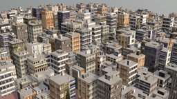 FlyHigh blocks, big, python, procedural, cityscape, blender, city