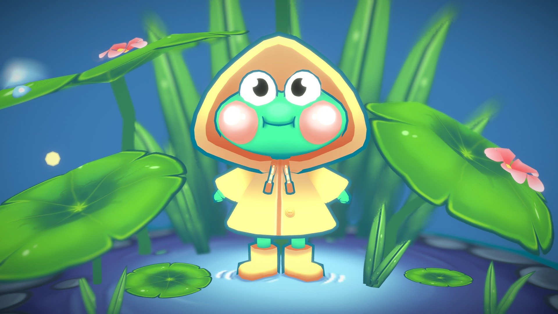 Don't let the rain get you down! put on your raincoat like our little froggy friend here and splash around!

Just a quick something to play around with some sketch fab features! 

Modeled in Maya, textured with Photoshop - Rainy Day - 3D model by Erin Halpenny (@erinhalpenny) 3d model