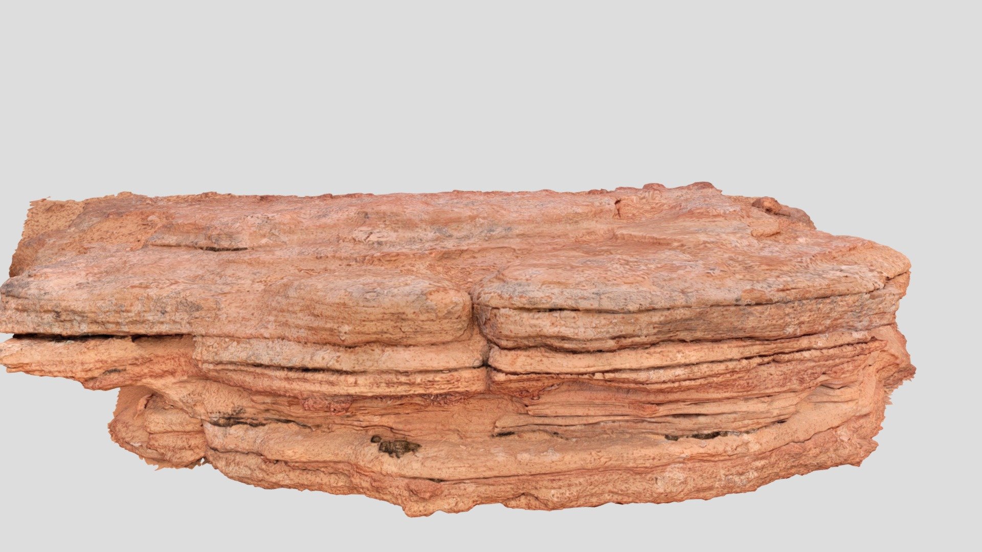 stratified sandstone step, from glen canyon - Glen canyon shelf - Buy Royalty Free 3D model by GoochFauxRock 3d model