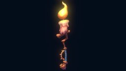 【Warm light】 dungeon, weapon, handpainted, lowpoly, hand-painted