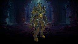 Stylized Orc Male Dungeon Knight(Outfit) armor, rpg, dungeon, plate, shadow, orc, pose, crown, mmo, rts, fur, metal, iron, outfit, moba, handpainted, lowpoly, helmet, female, stylized, fantasy, human, male, knight