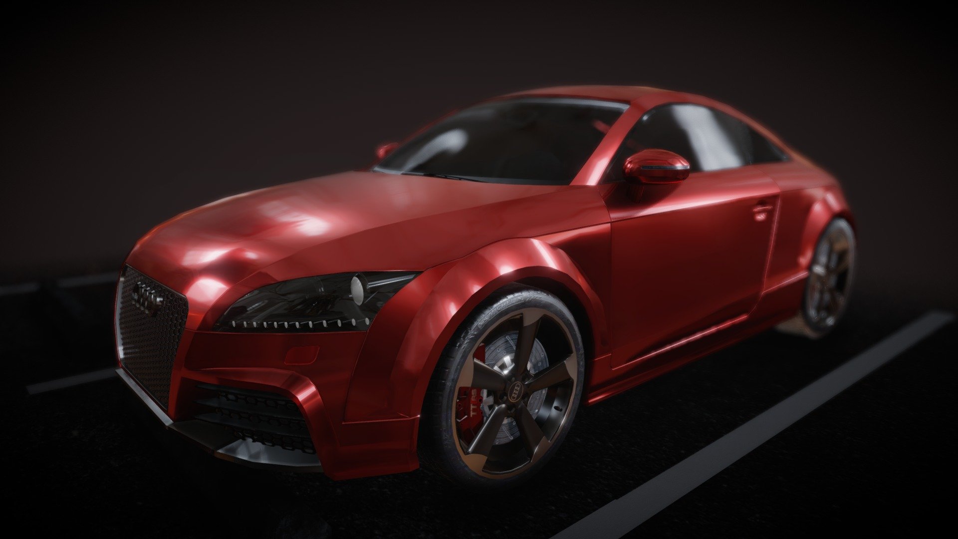 For freelance (I model what you need for payment) or any other questions, contact me directly:

Discord: Tigr#1545

low poly (~39k polys)  Audi TT RS 2013 model. I have spent almost 3 weeks to make it (2 of fhem to optimize).

https://www.artstation.com/artwork/58qaYE - AUDI TT RS 2013 [low-poly] - Buy Royalty Free 3D model by TGRRRR 3d model
