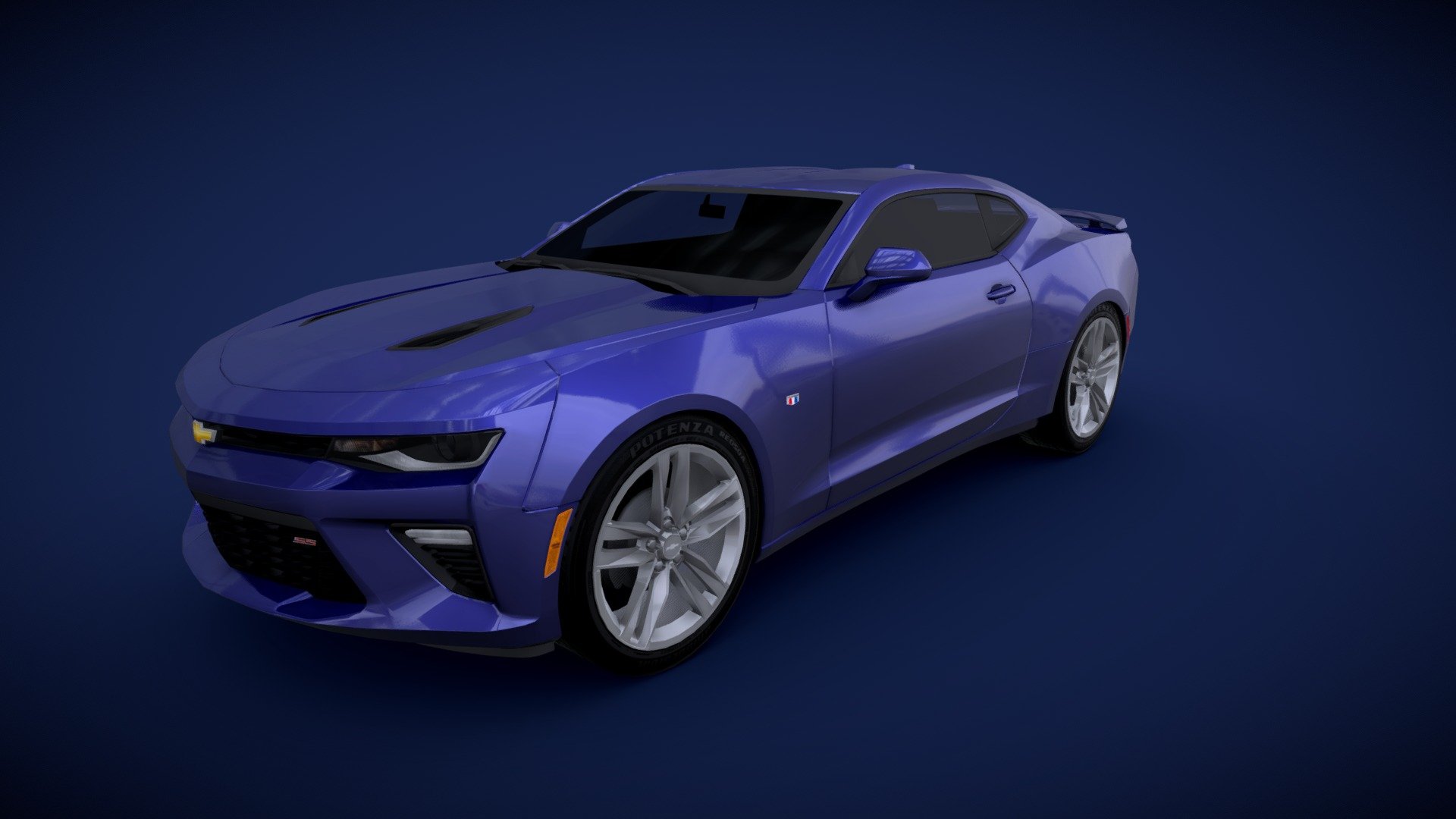 for mobile game - Chevrolet Camaro SS | Customer Work - 3D model by mk2design 3d model