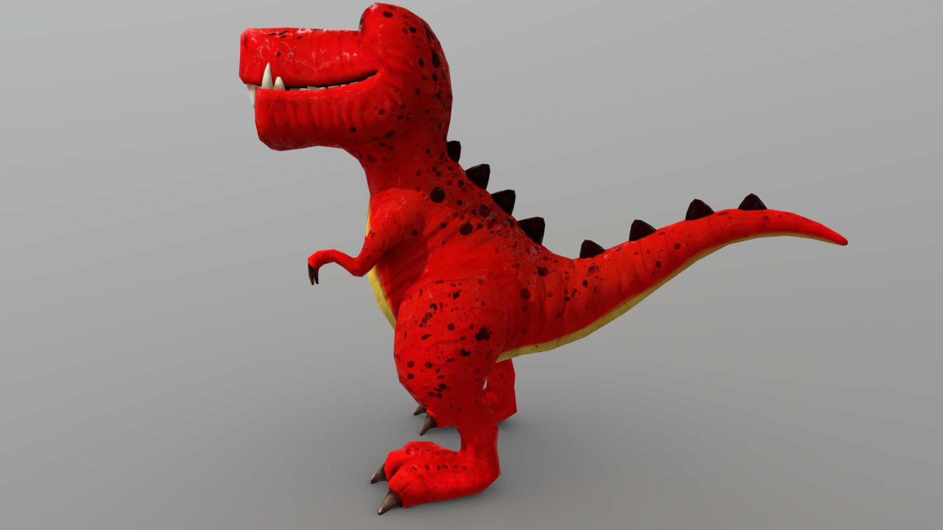 Low poly Cartoon Dinosaur model. Ready for rig. 
Texture- Hand painted 2K 
Eye style of this model is ( patch )
Tris- 4476 - Dinosaur - Buy Royalty Free 3D model by cgwings (@chandansingh512) 3d model
