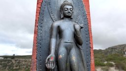 10th Century Buddha w/2 LOD buddha, ancient, lod, asia, religion, buddhism, kathmandu, nepal, cultural-heritage, realitycapture, photogrammetry, pbr, lowpoly, scan, 3dscan, stone