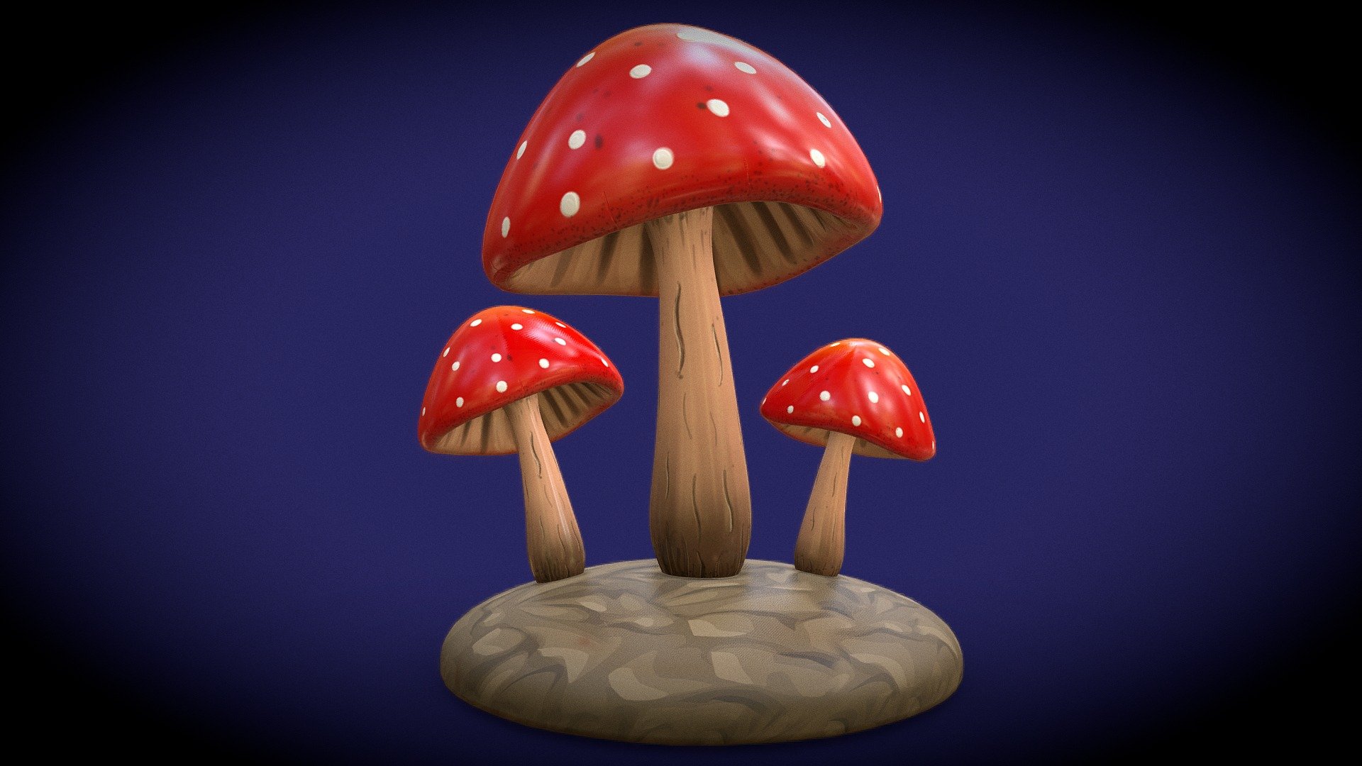 This is the tutorial result for my Texture Painting in Blender for Beginners Tutorial. When purchased, you will get a zip file with all of the project files.

Watch the tutorial here: https://www.youtube.com/watch?v=4d4N8d4ki2Y

Contents:

Finished Blender File with Mushroom

Texture Painted Maps

Final Renders

Dirt Texture

HDRI Lighting - Hand Painted Mushrooms - Buy Royalty Free 3D model by Ryan King Art (@ryankingart) 3d model
