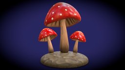 Hand Painted Mushrooms